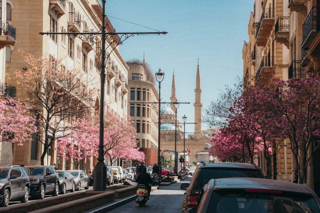 Downtown Beirut in spring
