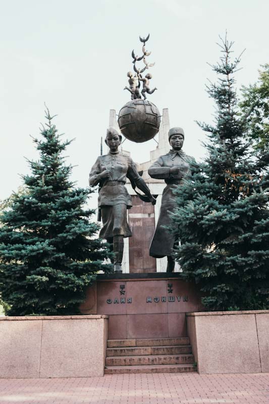 Almaty Soviet Statues