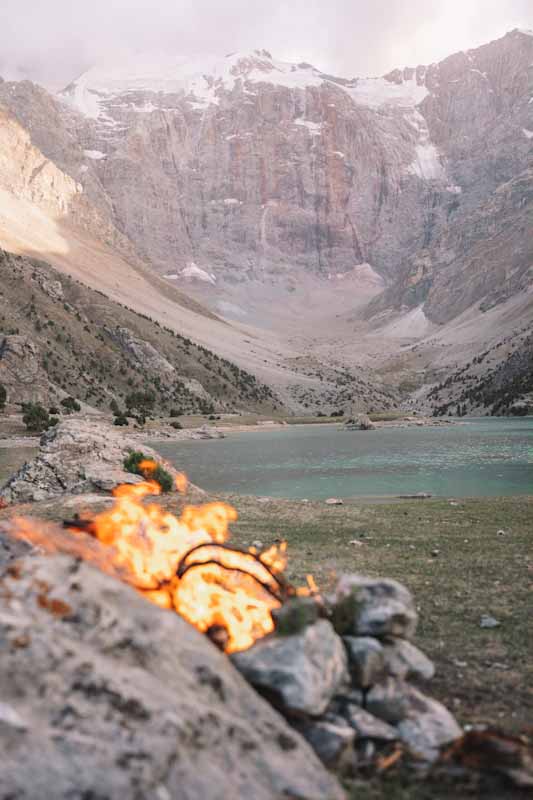 Tajikistan Fann Mountains Camping